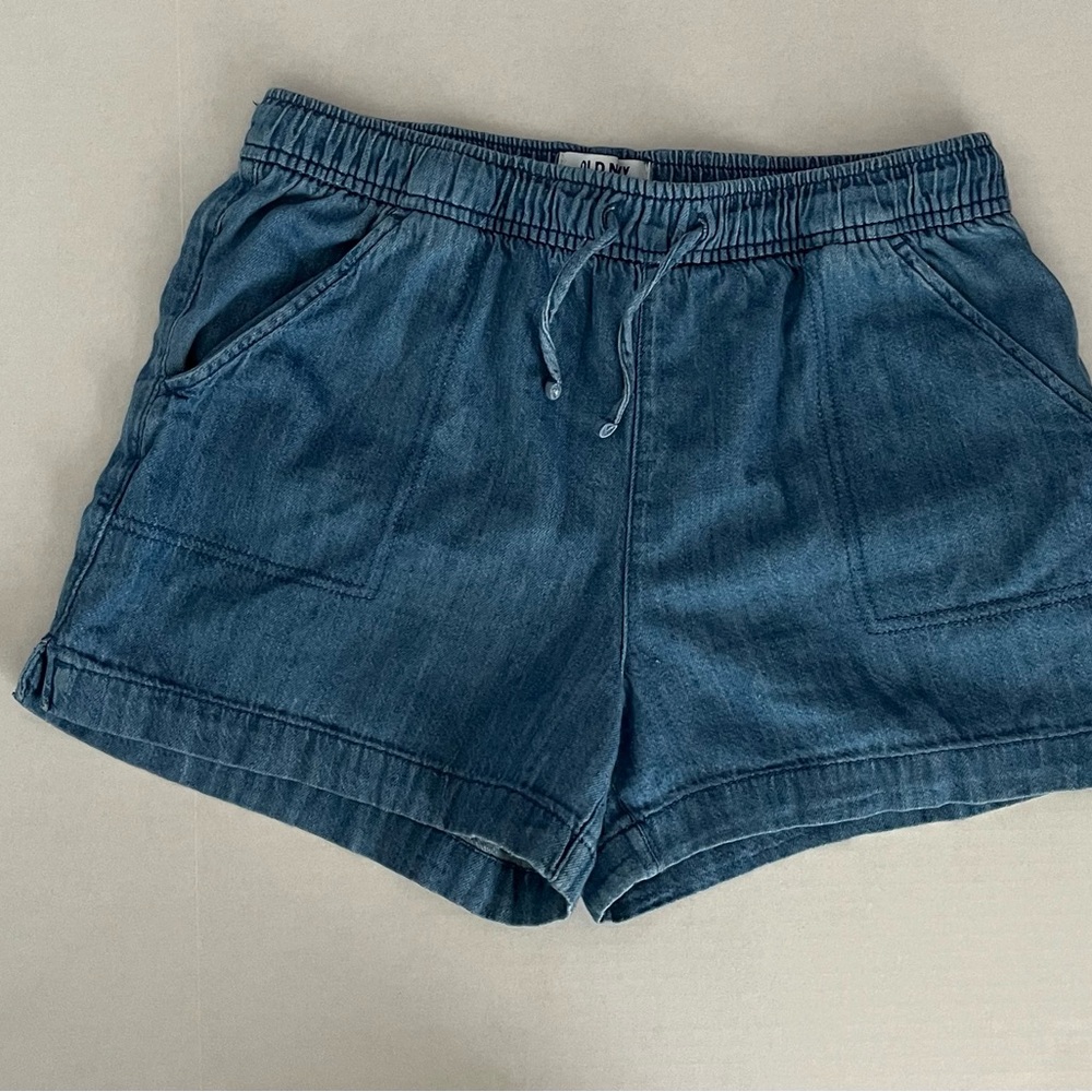 Denim Blue Big Girls Shorts